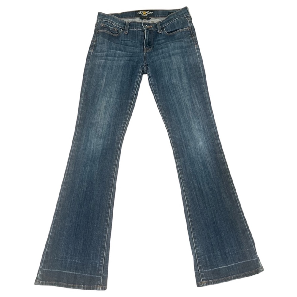 Lucky Brand Washed Medium Dark blue Jeans Sofia Boot size 4/27